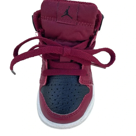 Air Jordan 1 Mid Team Red/Black  Toddler Shoes - Picture 4 of 9